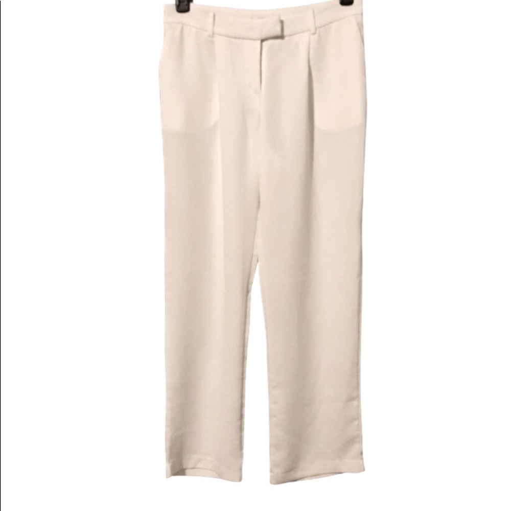 Ivory Trousers Sophie Rue (Nordstrom) Textured White Trousers